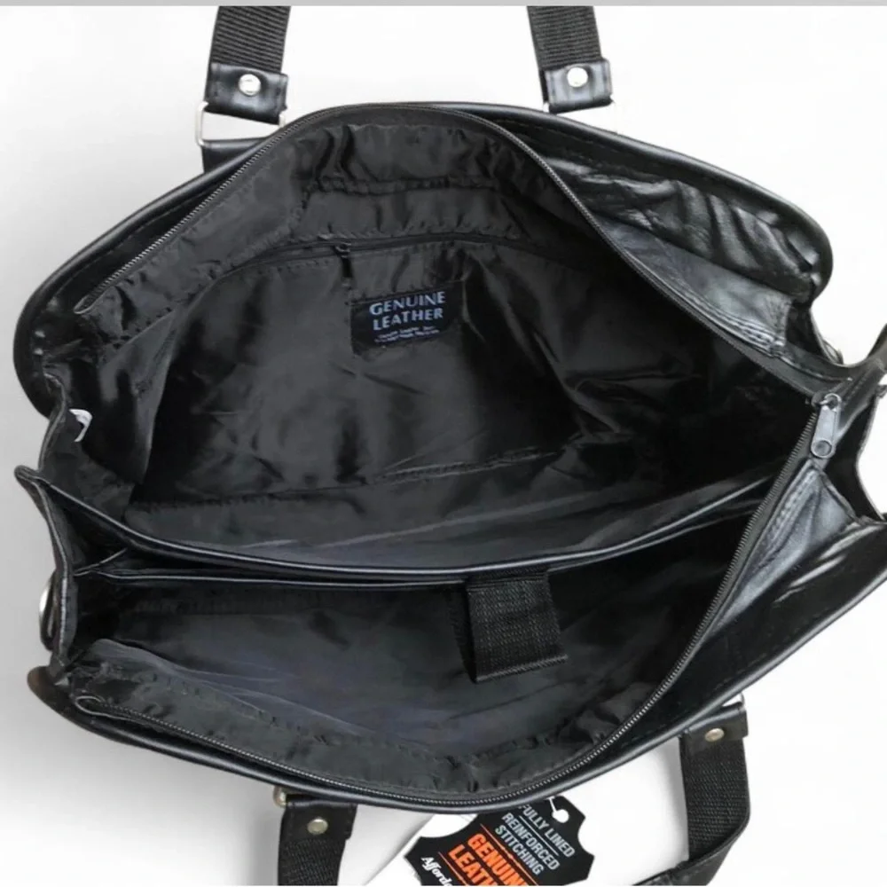 MAXAM - Genuine Lambskin Leather Briefcase 16